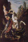Gustave Moreau Saint George and the Dragon Germany oil painting artist